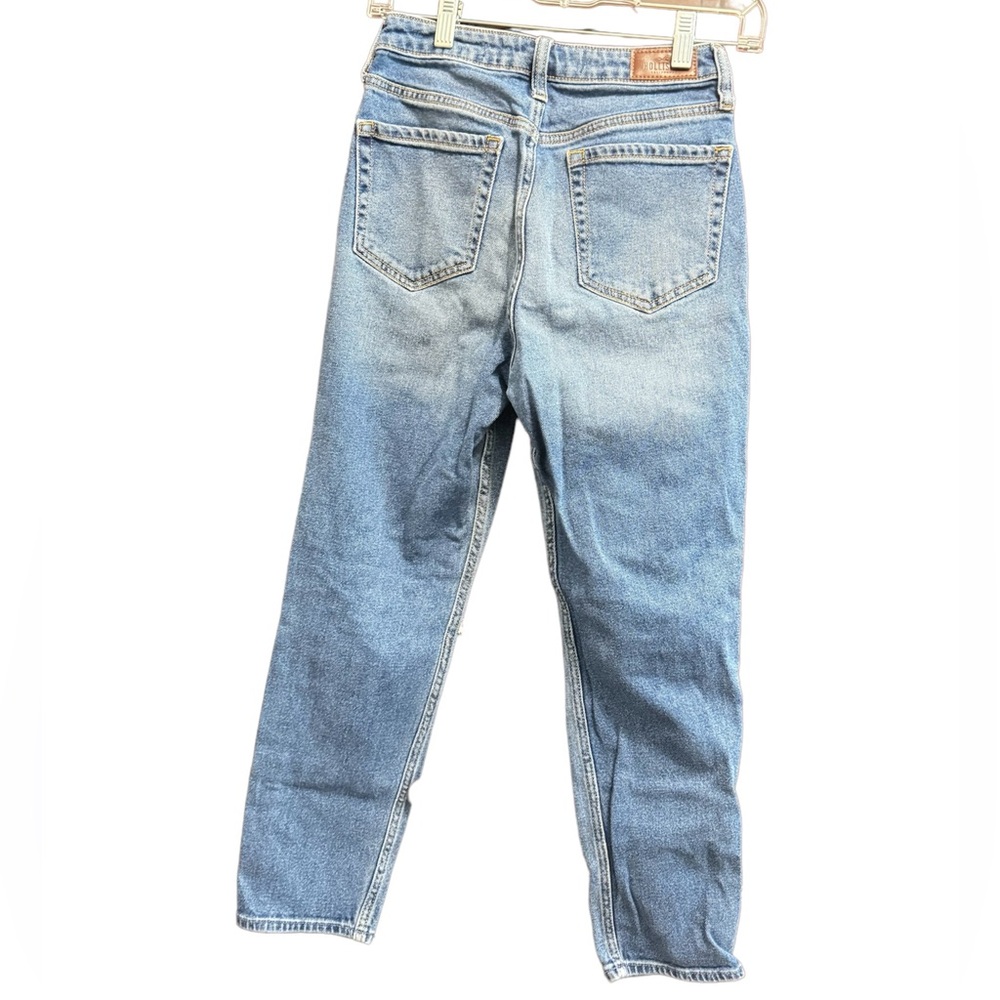 Hollister Ultra High Rise Mom Distressed Jean Vintage Stretch Size 3R - Picture 2 of 4